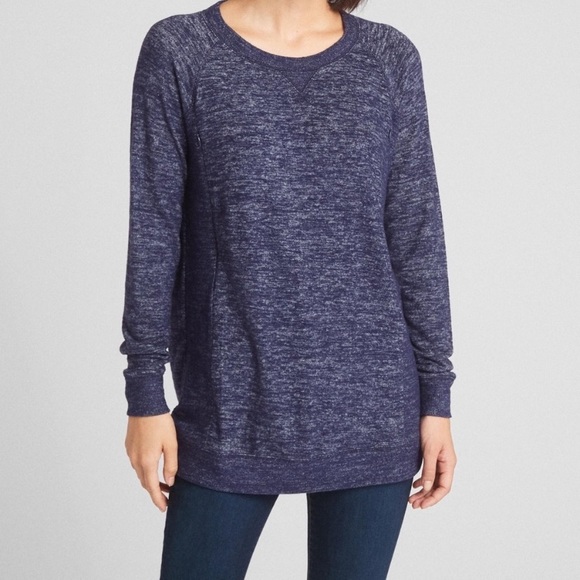 GAP | Sweaters | Gap Maternity Marled Navy Nursing Long Sleeve Sweater |  Poshmark